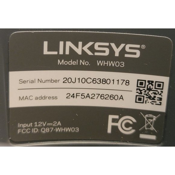 LINKSYS WHW03 Black MESH Home WiFi, Bundle of 3, Pre-Owned - Picture 6 of 6